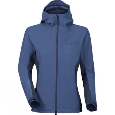 Sudadera Con Capucha Vaude Roccia Softshell Mujer Azules - Chile HUW495623